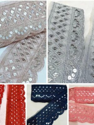 Premium Branded Embroidery Patches & Neckline Collection | AZ Branded Cutpiece